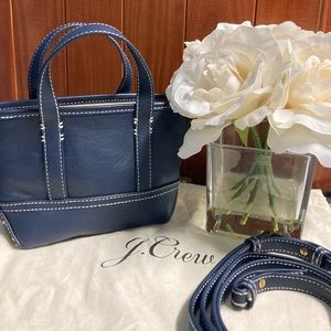 J.Crew Mini Montauk Tote in Leather